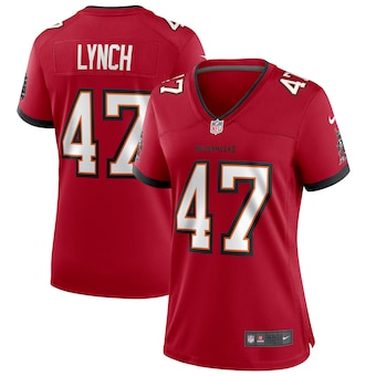 womens nike john lynch red tampa bay buccaneers game retired